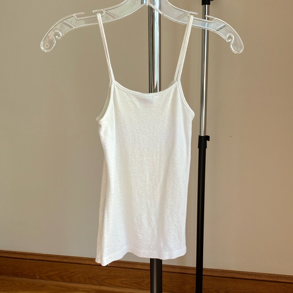 Michael StarsWhite Spaghetti Strap Stretch Top - Picture 3 of 3